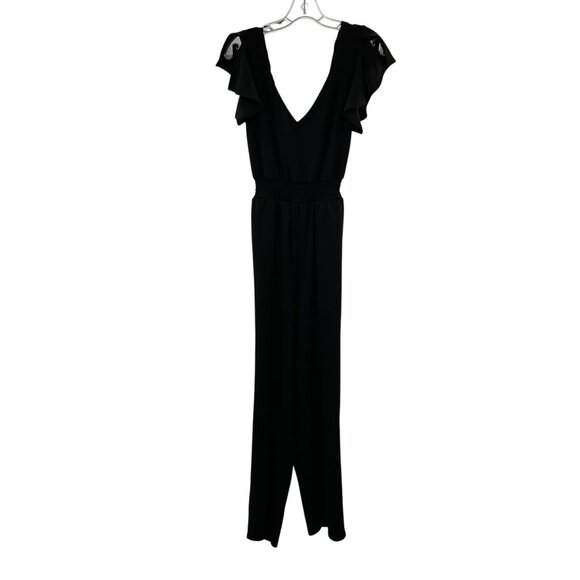 Emerald Sundae Women's Jumpsuit Straight Leg Cut Out Back Black Size Medium - Picture 1 of 9